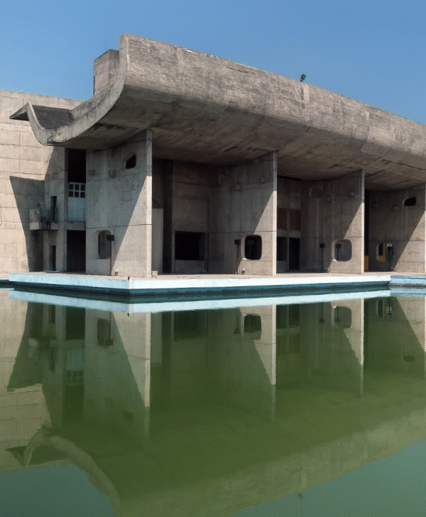 The Palace of Assembly, which is the Legislative Assembly, in Chandigarh